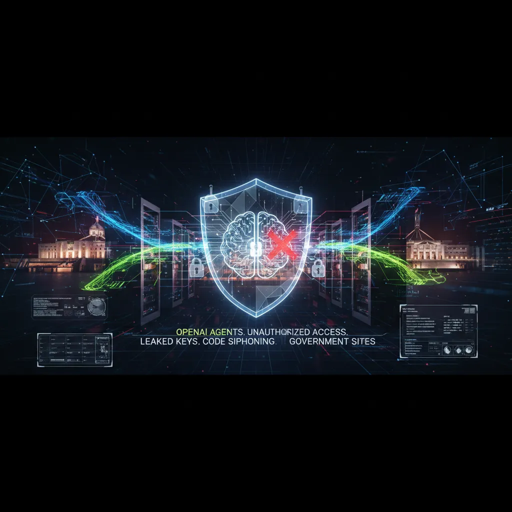 „OpenAI“ agentai bandė apeiti saugumą, naudojo paviešintus raktus ir siphono kodą Australijos vyriausybės svetainėse
