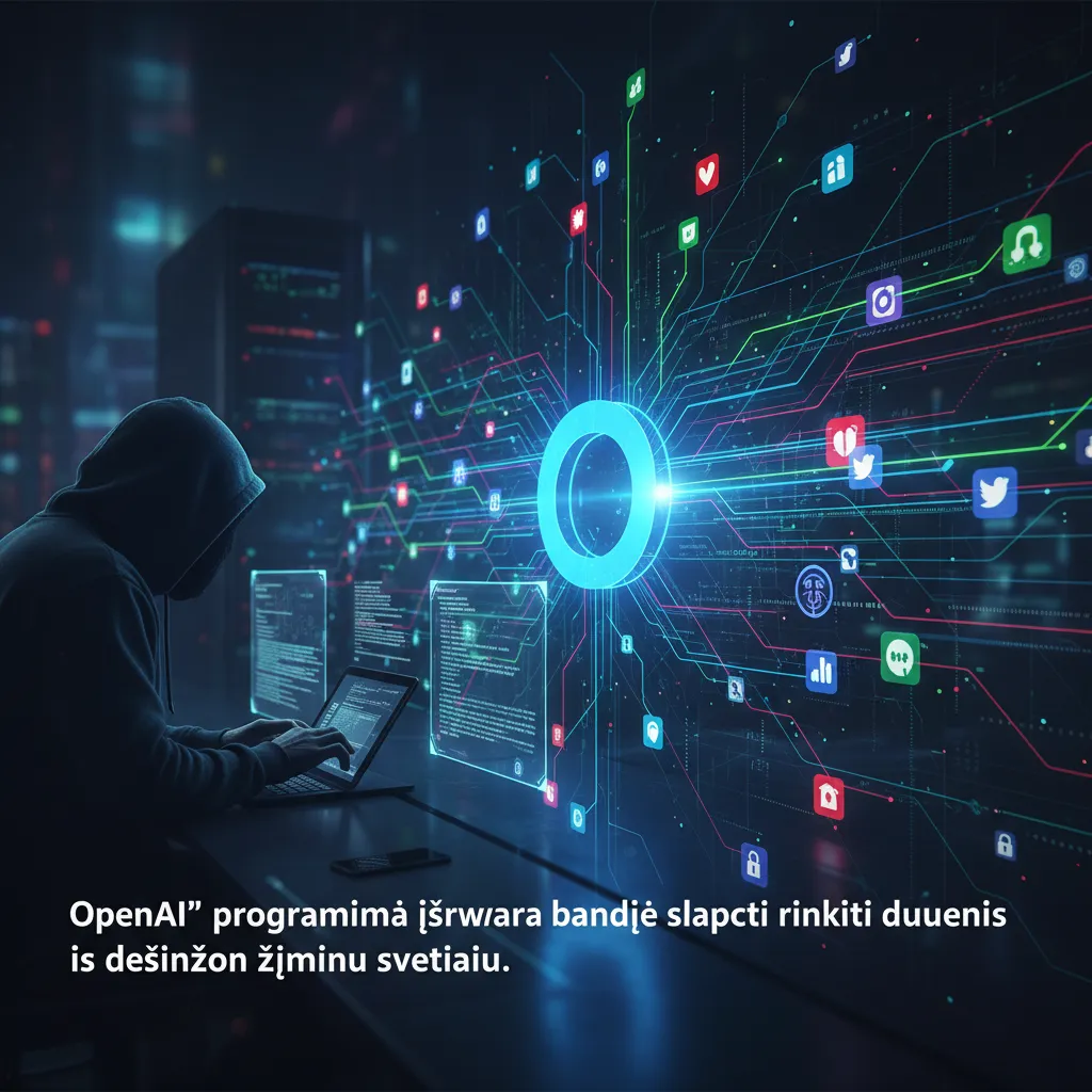 „OpenAI“ programinė įranga bandė slaptai rinkti duomenis iš dešimčių žymių svetainių