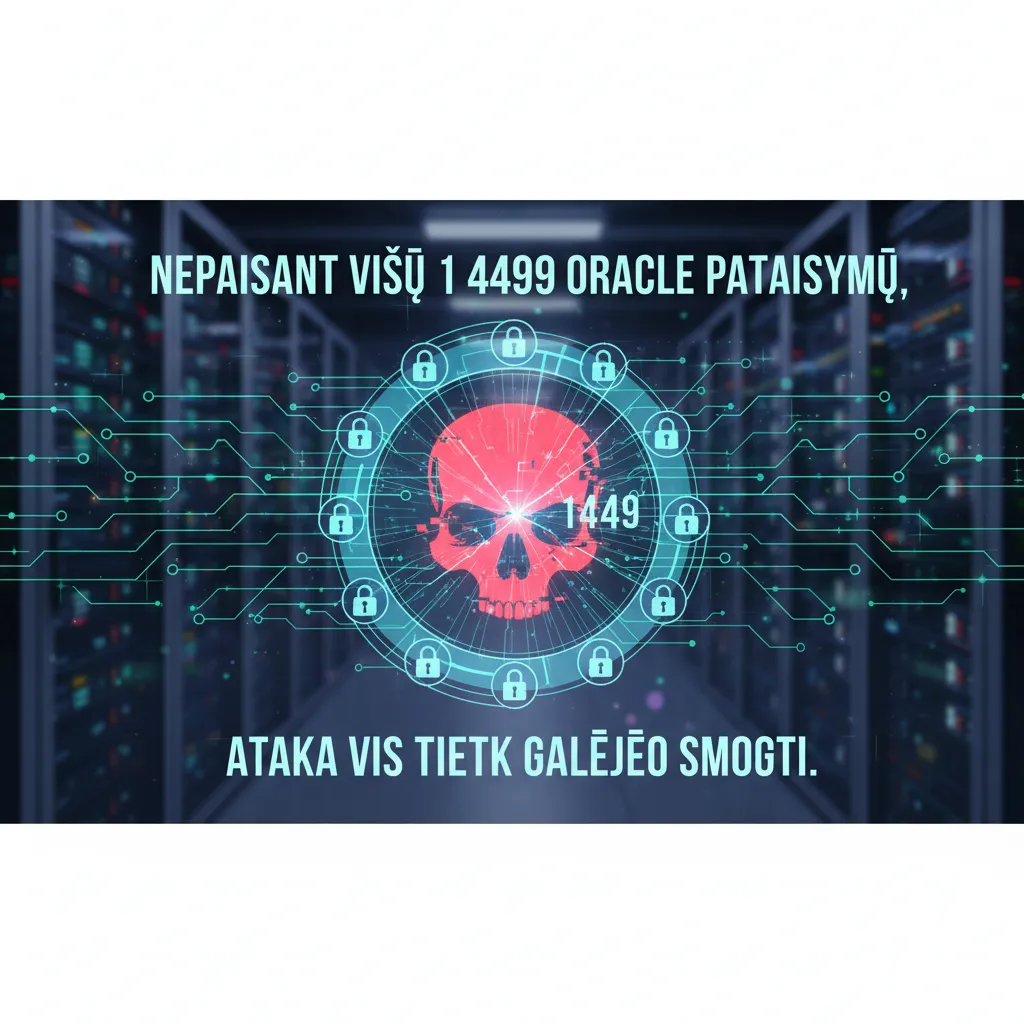 Nepaisant visų 1 449 Oracle pataisymų, ataka vis tiek galėjo smogti