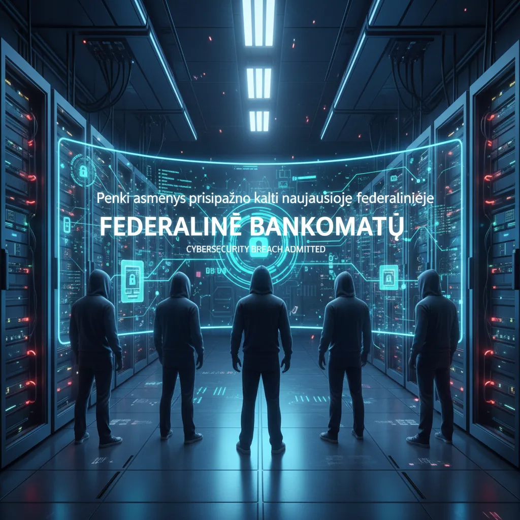 Penki asmenys prisipažino kalti naujausioje federalinėje bankomatų