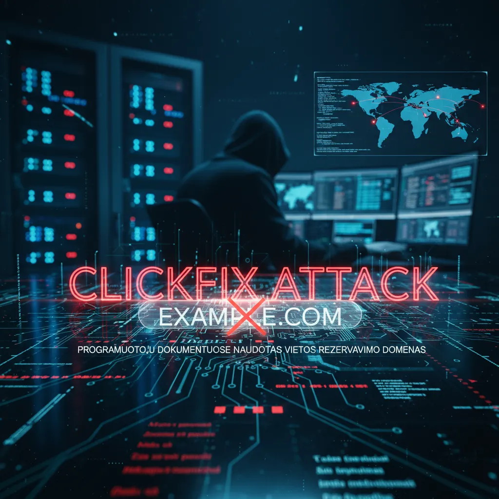 Programuotojų dokumentuose naudotas vietos rezervavimo domenas dabar tarnauja „ClickFix“ atakoms
