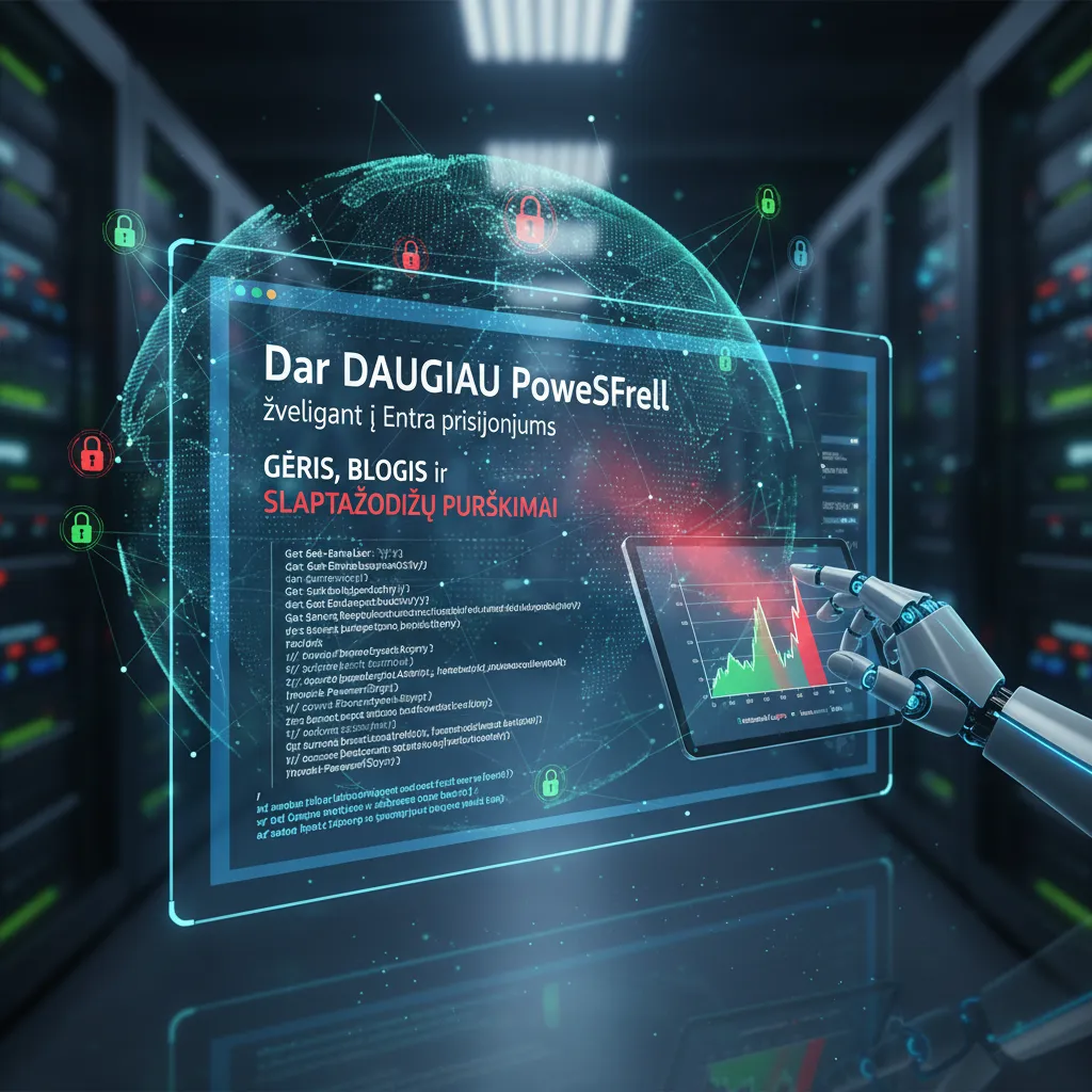 Dar DAUGIAU PowerShell, žvelgiant į Entra prisijungimus – gėris, blogis ir slaptažodžių purškimai