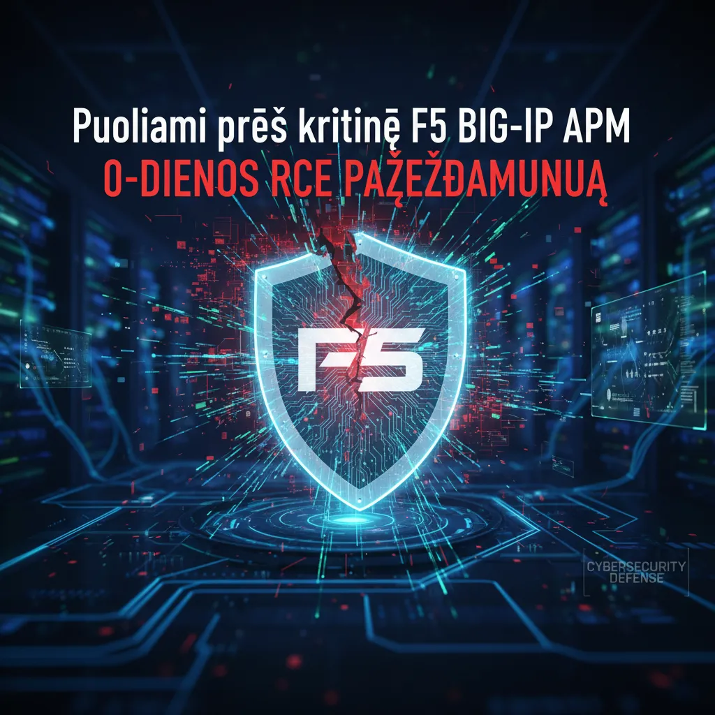 Puolimai prieš kritinę F5 BIG-IP APM 0-dienos RCE pažeidžiamumą