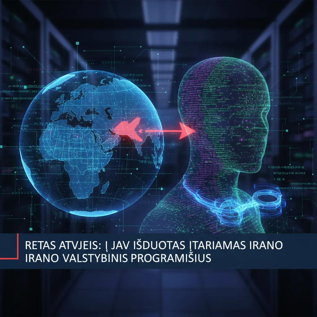 Retas atvejis: į JAV išduotas įtariamas Irano valstybinis programišius