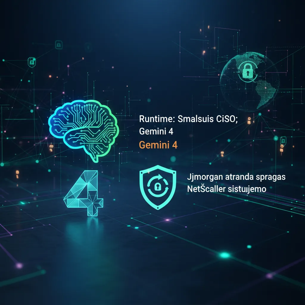 Runtime: Smalsusis CISO; Gemini 4; JPMorgan atranda spragas NetScaler sistemoje