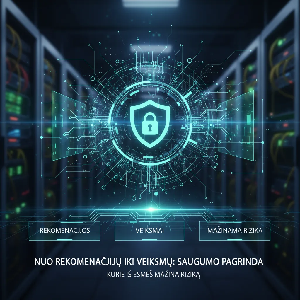 Nuo rekomendacijų iki veiksmų: saugumo pagrindai, kurie iš esmės mažina riziką