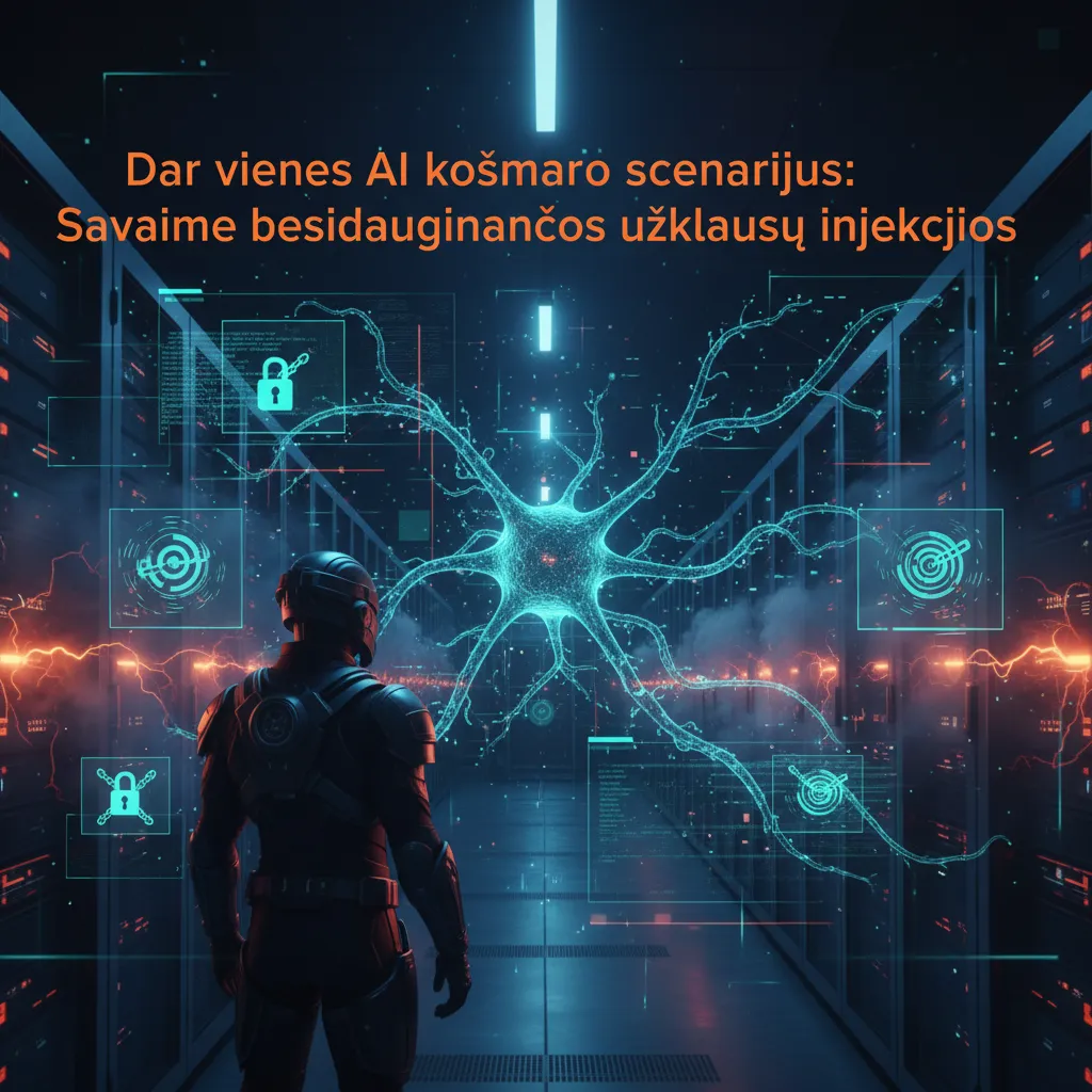 Dar vienas AI košmaro scenarijus: savaime besidauginančios užklausų injekcijos