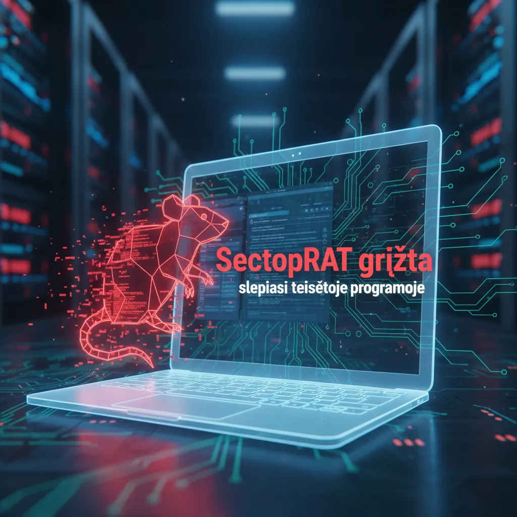 SectopRAT grįžta, slepiasi teisėtoje programoje