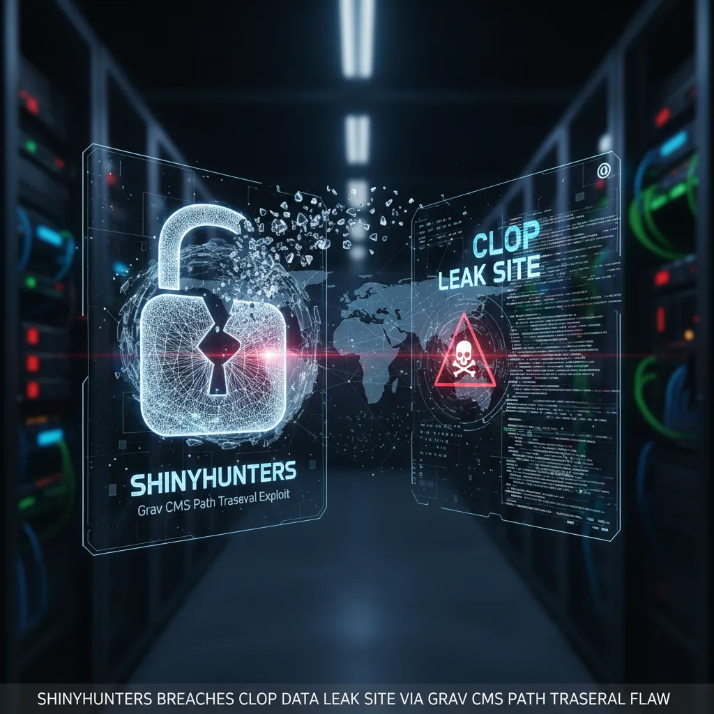 ShinyHunters įsilaužė į „Clop“ duomenų nutekinimo svetainę, pasinaudoję „Grav CMS“ kelio perėjimo (path traversal) spraga