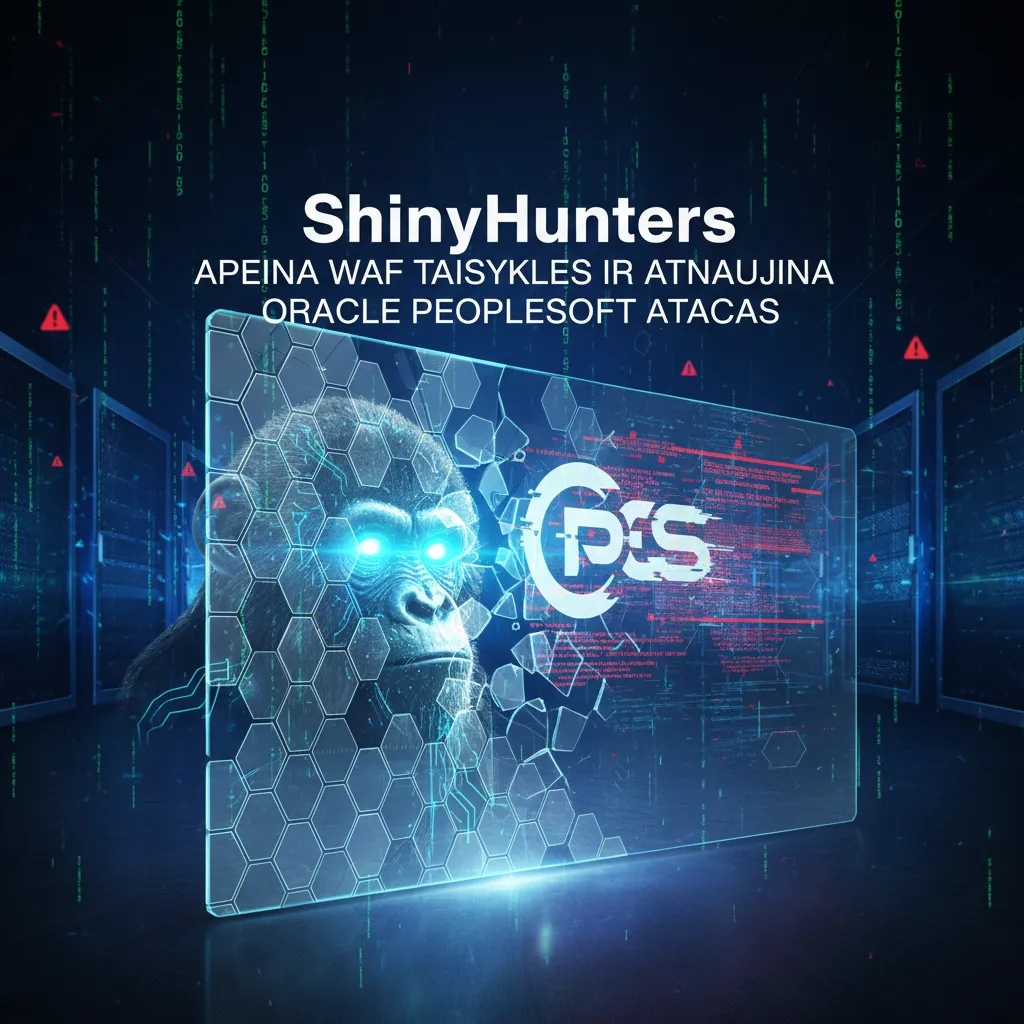ShinyHunters apeina WAF taisykles ir atnaujina „Oracle PeopleSoft“ atakas
