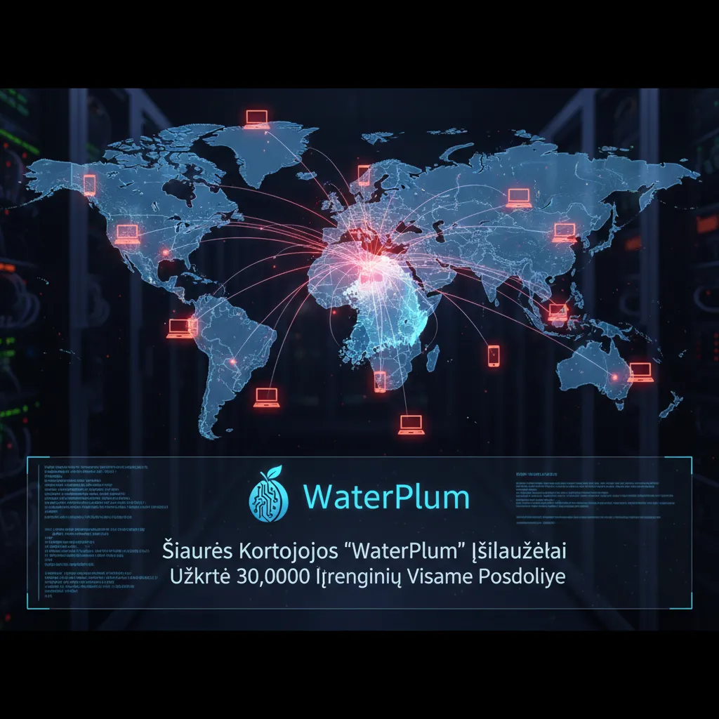 Šiaurės Korėjos „WaterPlum“ įsilaužėliai užkrėtė 30 000 įrenginių visame pasaulyje