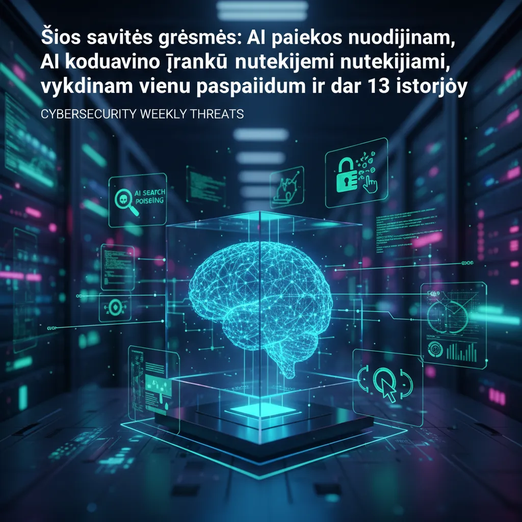 Šios savaitės grėsmės: AI paieškos nuodijimas, AI kodavimo įrankių nutekėjimai, vykdymas vienu paspaudimu ir dar 13 istorijų