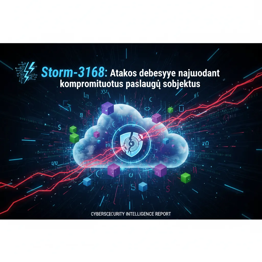 Storm-3168: Atakos debesyje naudojant kompromituotus paslaugų subjektus