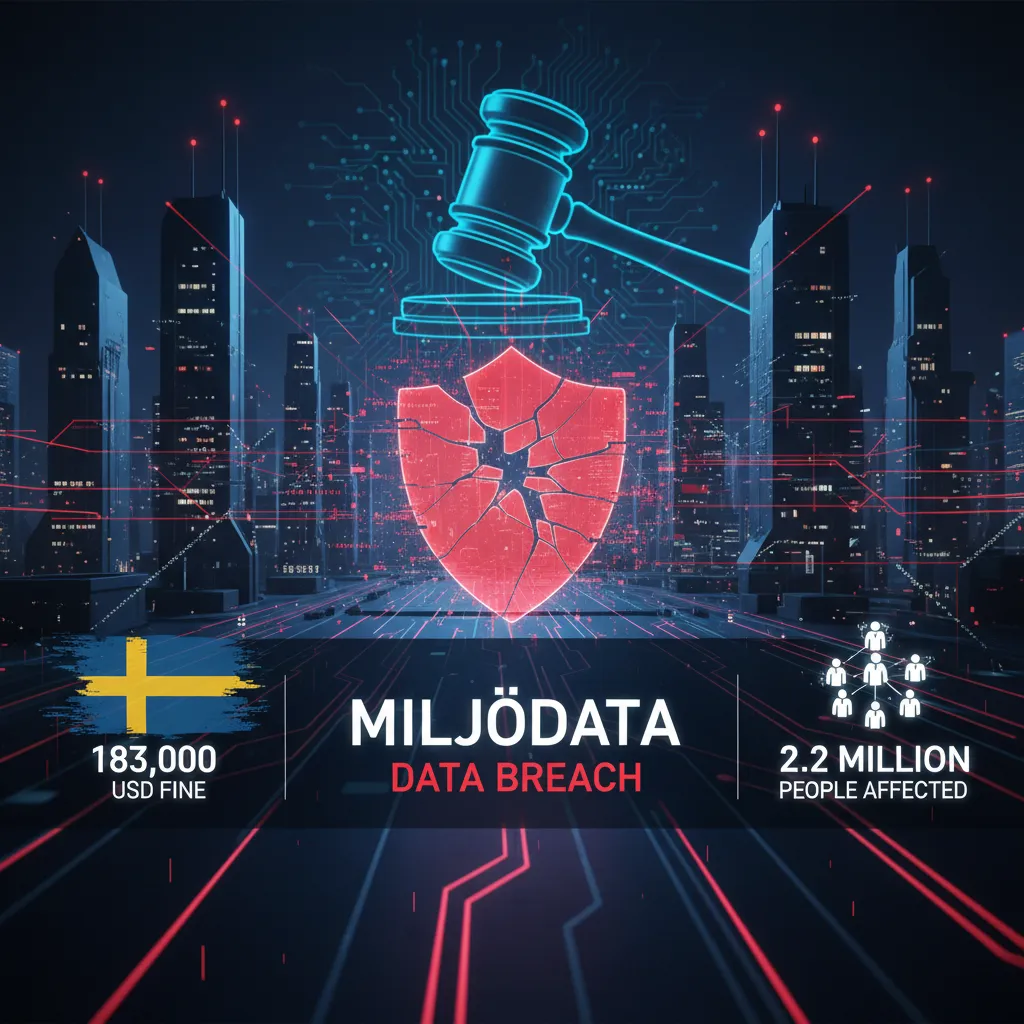 Švedija skyrė 183 000 USD baudą „Miljödata“ už duomenų pažeidimą, paveikusį 2,2 mln. žmonių