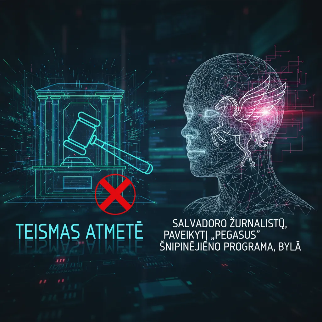 Teismas atmetė Salvadoro žurnalistų, paveiktų „Pegasus“ šnipinėjimo programa, bylą