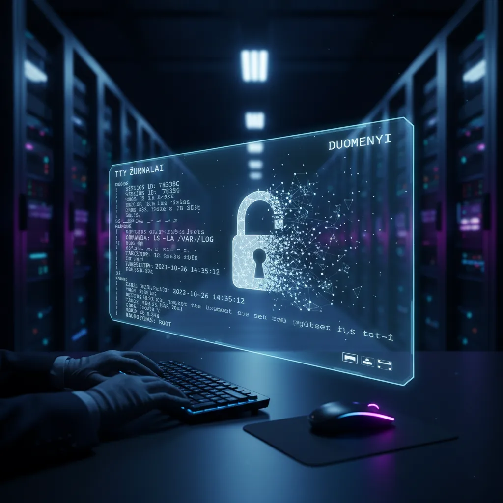 TTY žurnalai ir juose užfiksuoti duomenys