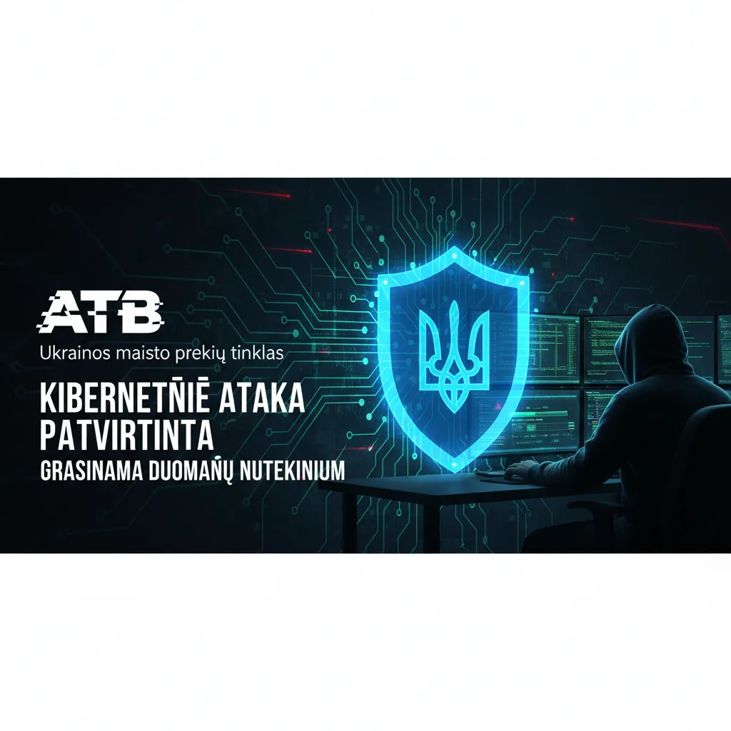 Ukrainos maisto prekių tinklas „ATB“ patvirtino kibernetinę ataką, grasinama duomenų nutekinimu