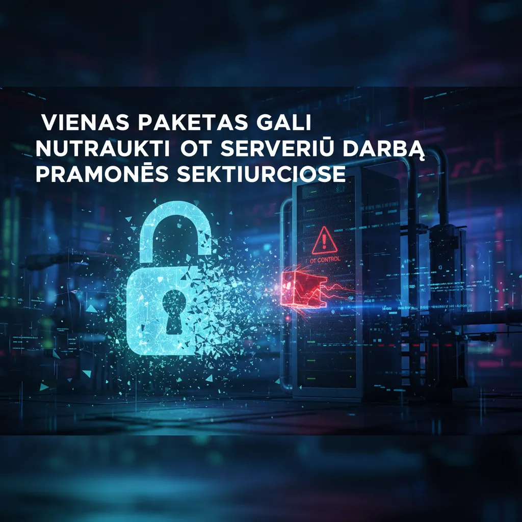 Vienas paketas gali nutraukti OT serverių darbą pramonės sektoriuose