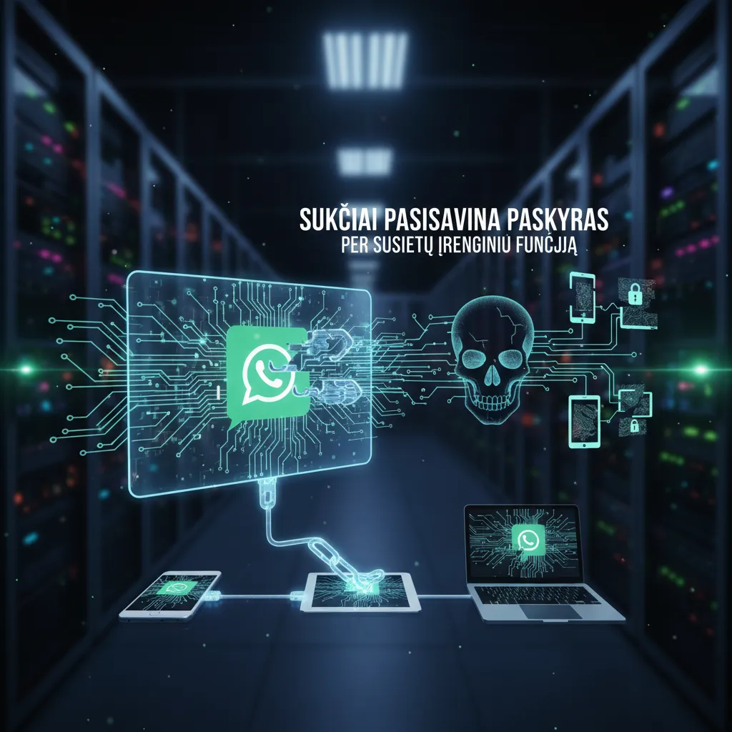„WhatsApp“ sukčiai pasisavina paskyras per susietų įrenginių funkciją