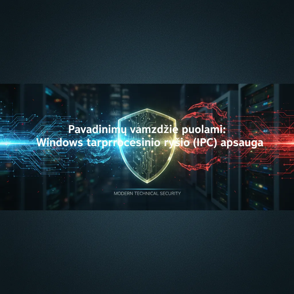 Pavadinimų vamzdžiai (Named Pipes) puolami: „Windows“ tarpprocesinio ryšio (IPC) apsauga